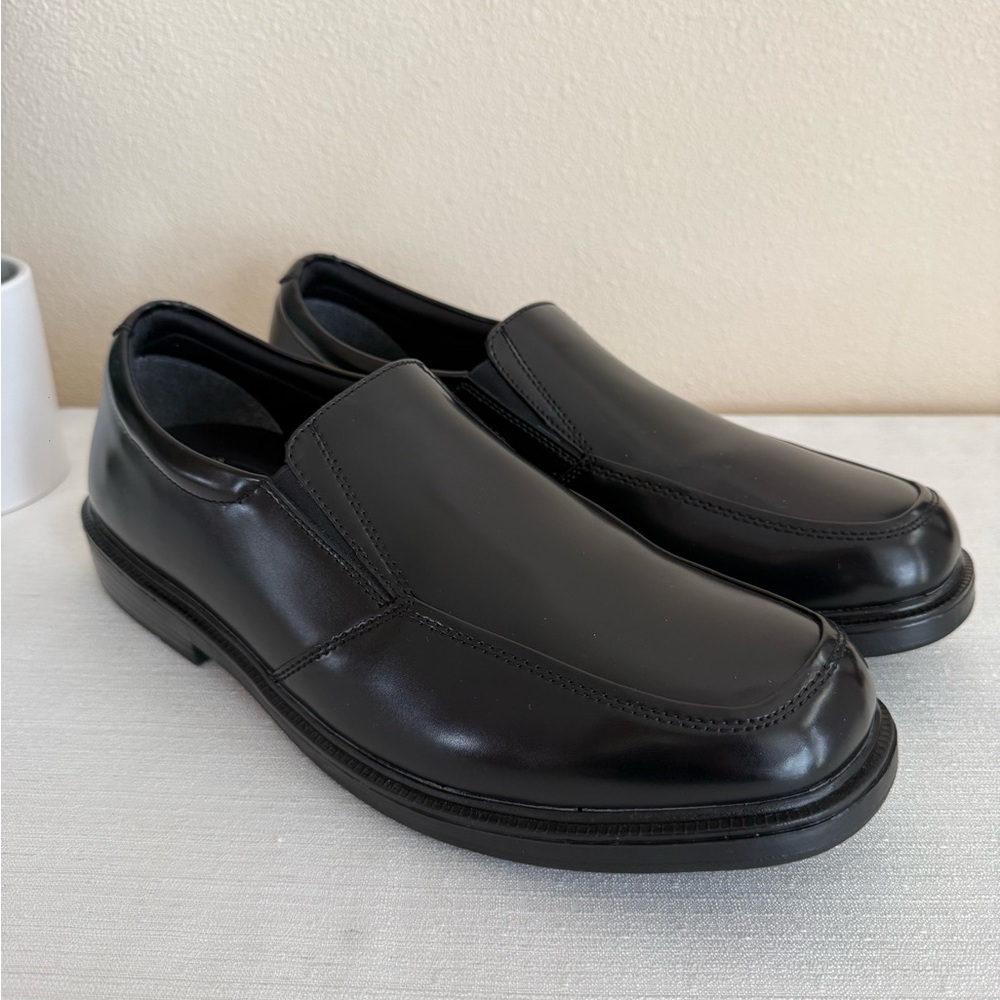 New NUNNBUSH Black leather Men's Slip-On Dress Loafers